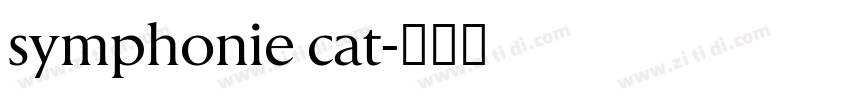 symphonie cat字体转换